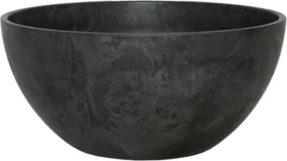 Bloempot Bowl Fiona zwart 31 x 15 cm Artstone