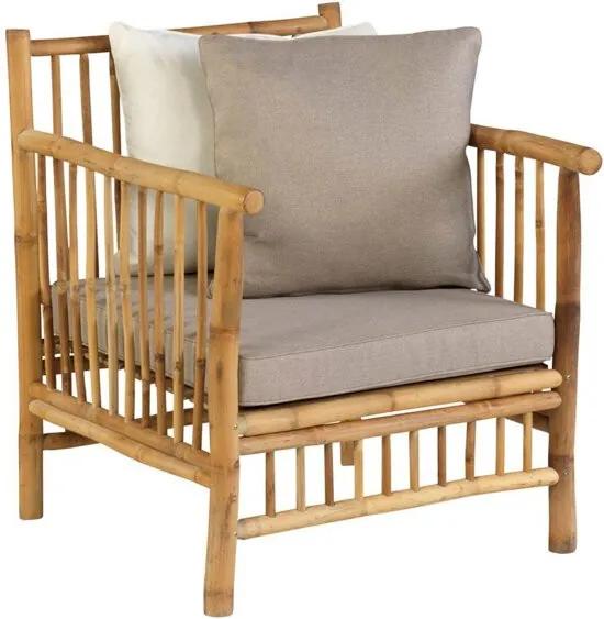 Bamboo loungestoel- bruin