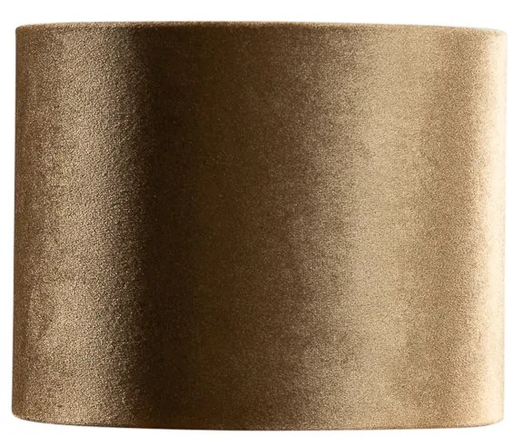 Velours lampenkap brons met gouden binnenkant 18/18/14