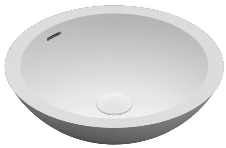 Riho Avella waskom solid surface rond wit mat