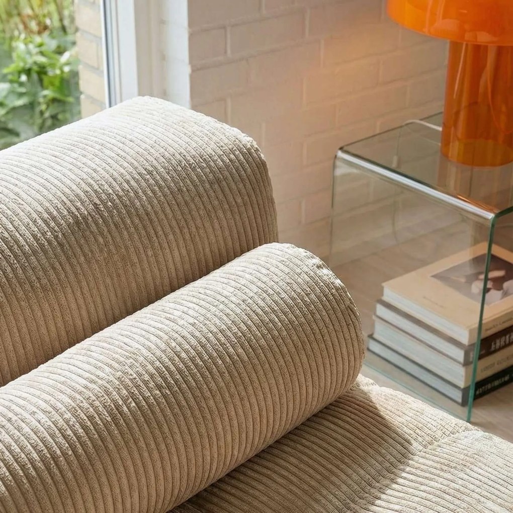 Soft Zitzak Indoor Lounger - Corduroy Beige