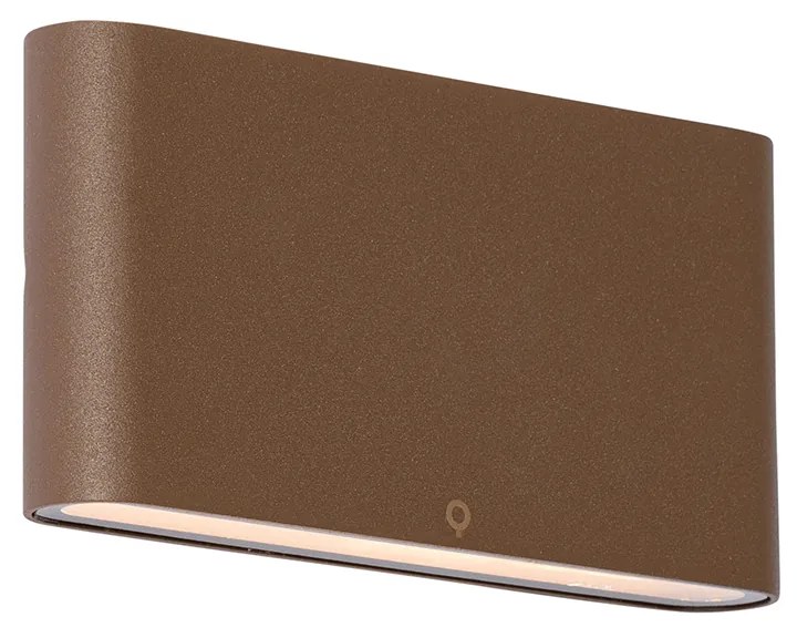 Moderne buiten wandlamp roestbruin 17,5 cm incl. LED IP65 - Batt