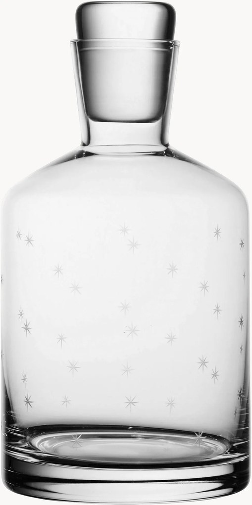 Mondgeblazen kristallen karaf Stars, 800 ml