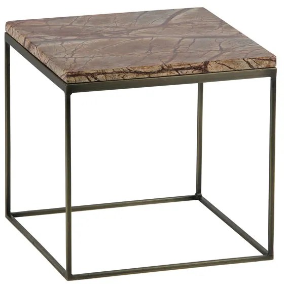 BePureHome Mellow Bijzettafels Marmer Antique Brass - 40 X 40cm.
