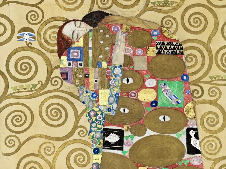 Kunstreproductie Fulfilment (1905-09), Gustav Klimt