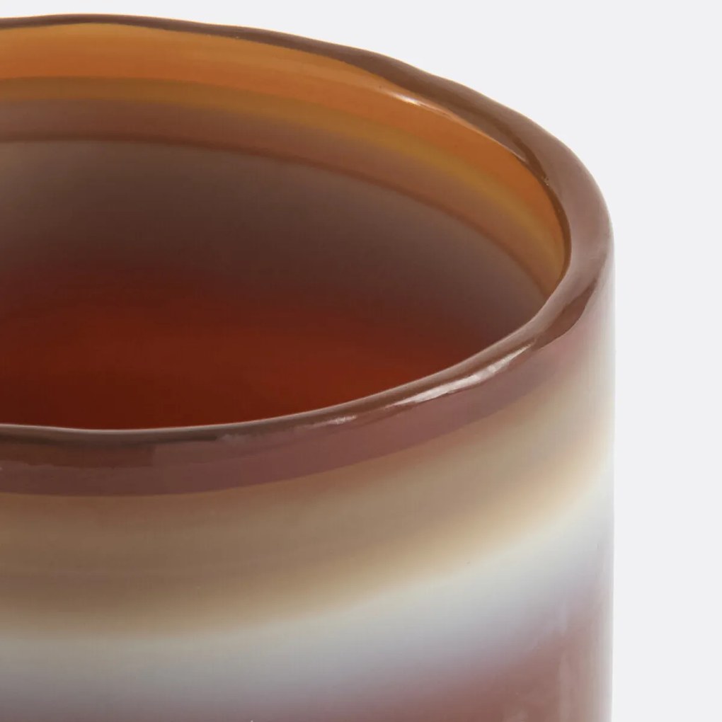 Windlicht in gekleurd glas H11 cm, Orlan