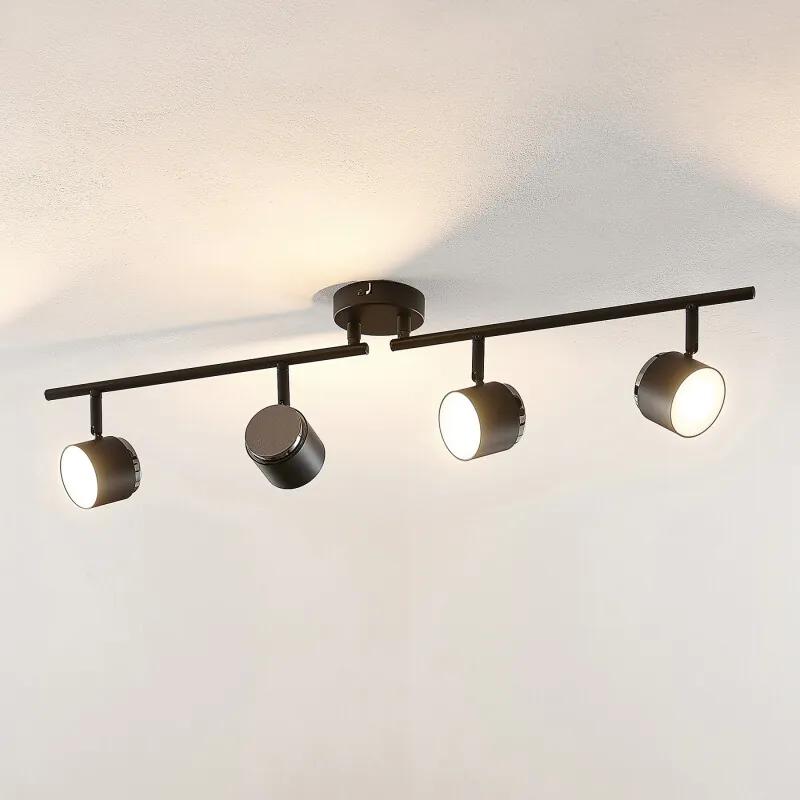 Marrie LED spot, zwart, 4-lamps - lampen-24