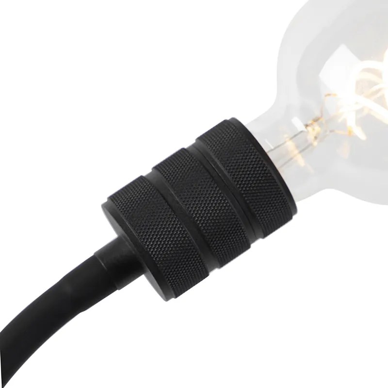 Moderne klemlamp zwart met flexarm - Cavalux Modern Minimalistisch E27 Binnenverlichting Lamp