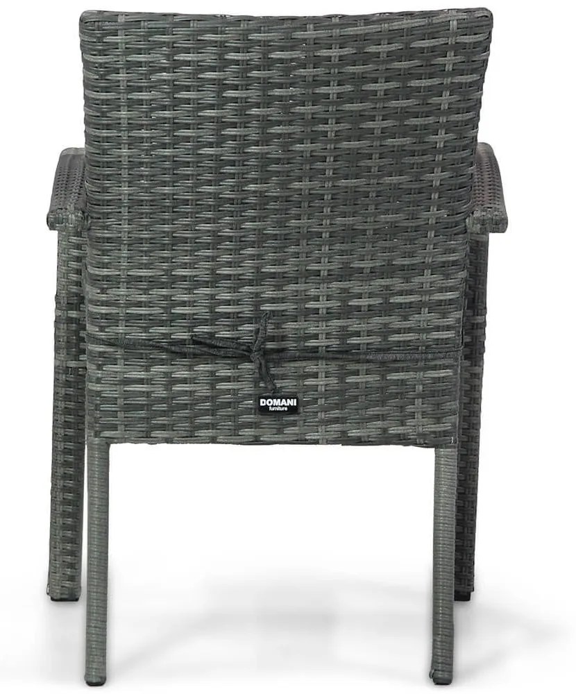 Tuinstoel Wicker Grijs-antraciet Domani Furniture Albergo