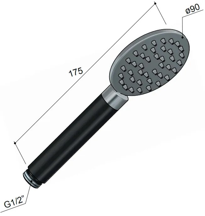 Hotbath Archie handdouche RVS