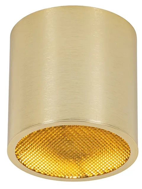 Design Spot / Opbouwspot / Plafondspot goud - Impact Honey Design GU10 cilinder / rond Binnenverlichting Lamp
