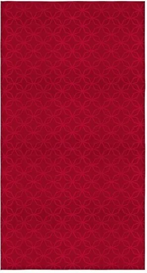 2-delige jacquard tafelkleed Rechthoekig/rood