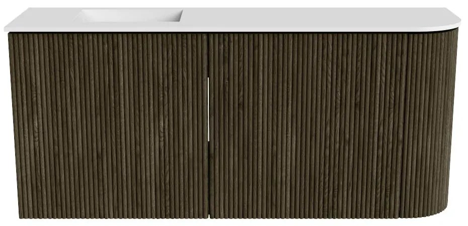 Mondiaz Joya 90cm toiletmeubel ronding rechts shadow met wastafel faye links 1 kraangat talc