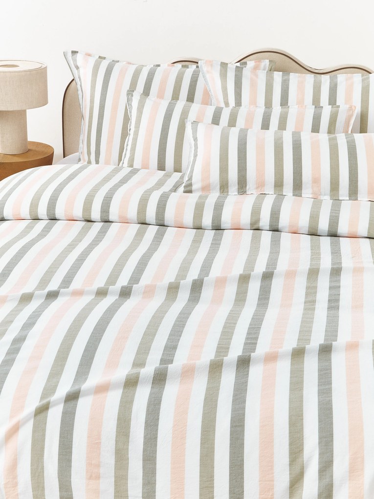 Gewassen katoenen dekbedovertrek Harriet