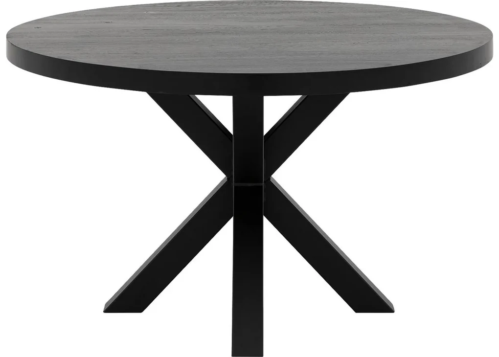Goossens Eettafel Blade, Strak blad rond 110 x 110 cm 6 cm dik