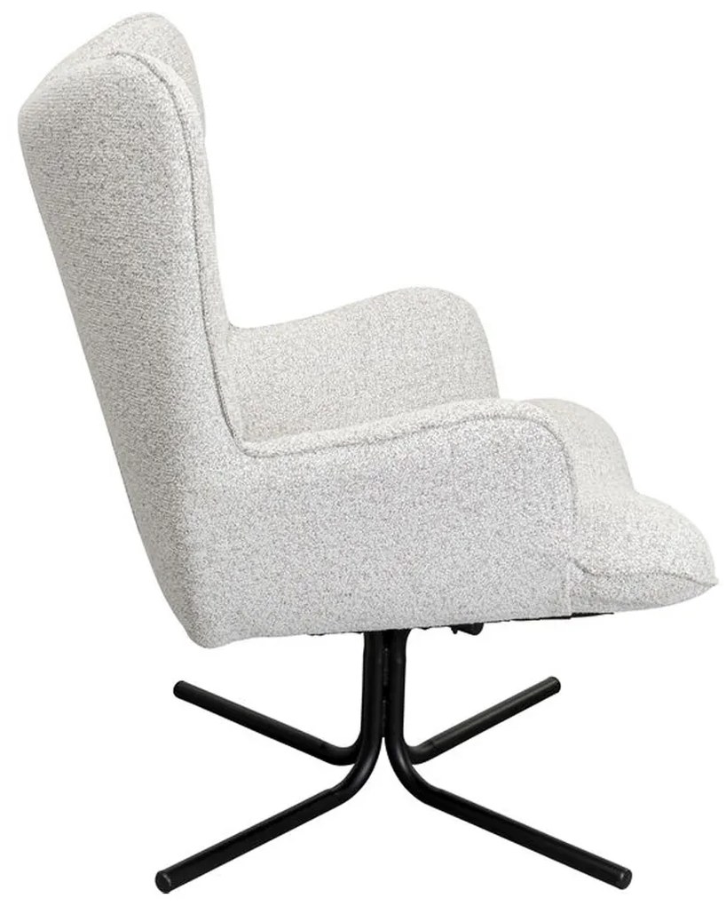 Kare Design Oscar Draaibare Fauteuil Beige Met Hoge Rug