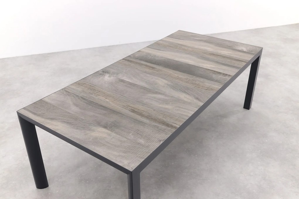 Hartman Sophie Xerix/Kings tuinset antraciet - 220x100 cm. - Keramiek tafelblad