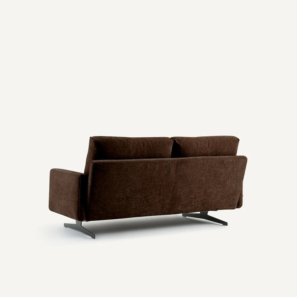 2-zitsbank in chenille fluweel, Delicato