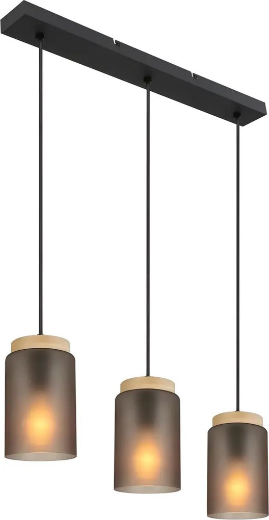 Hanglamp  APP1812-3CP Frosted Grey