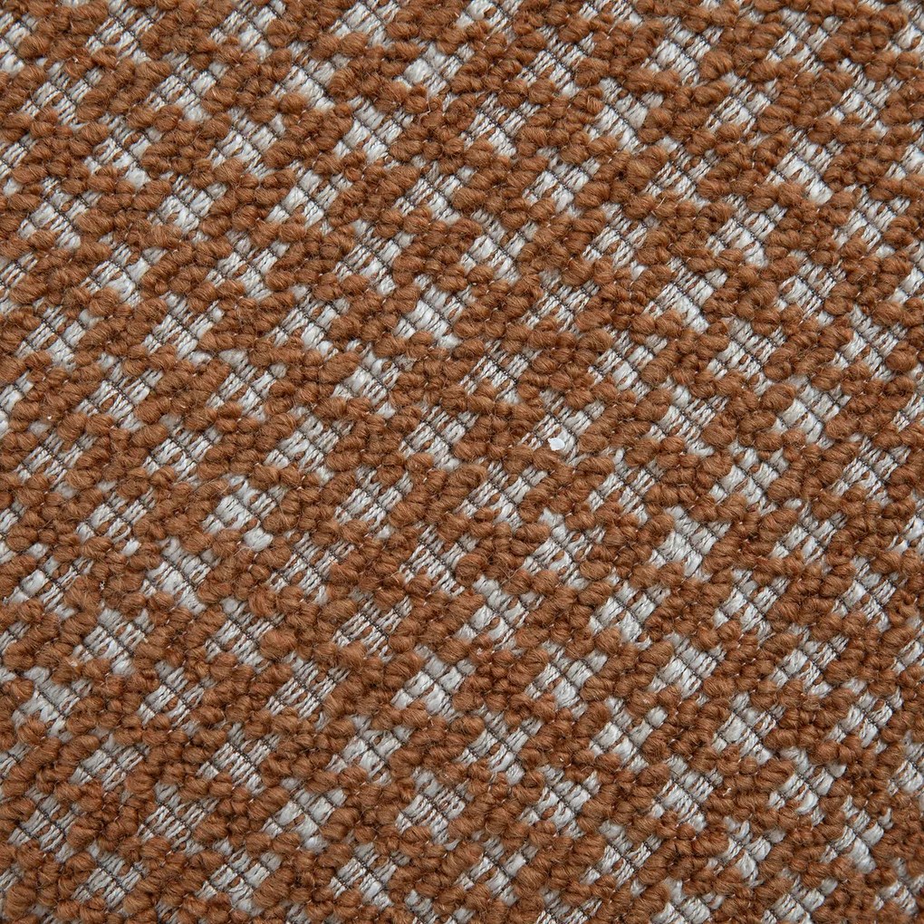 Jacquard pied-de-poule poef, CLEOPHEE