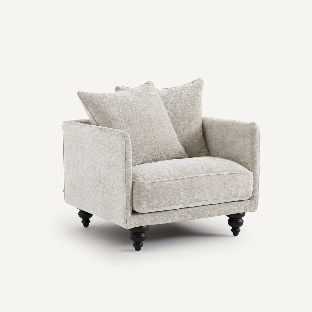 Fauteuil in gerecycled polyester, Lazare