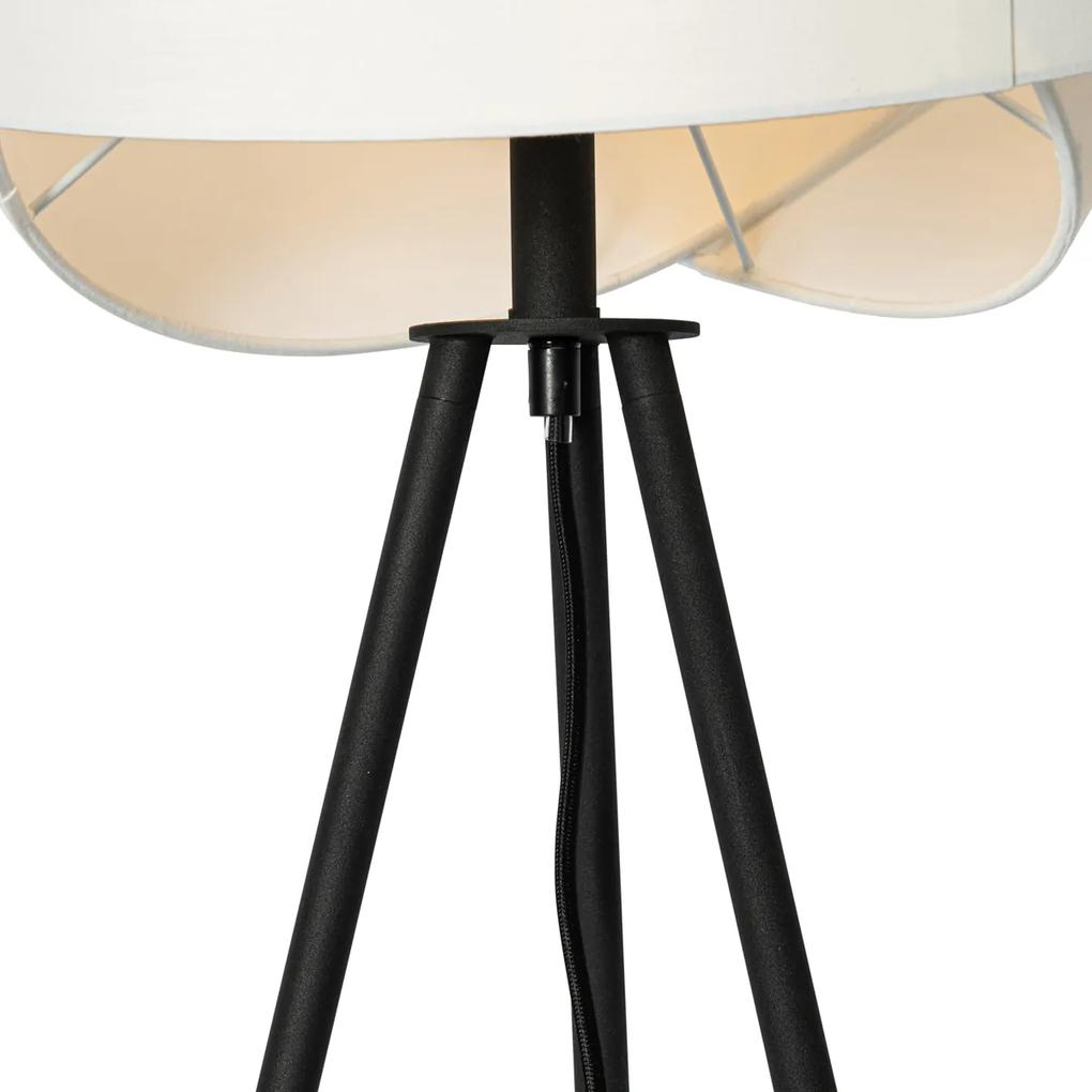 Stoffen Moderne vloerlamp wit - Cloth Modern E27 rond Binnenverlichting Lamp