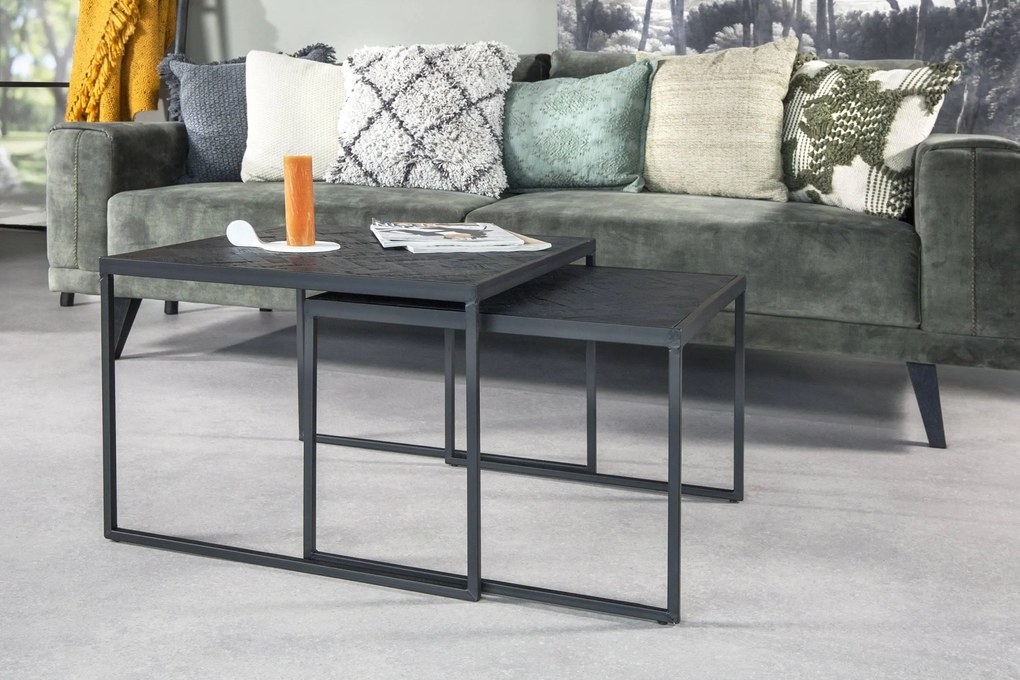 Set van 2 salontafels Stack | Haluta