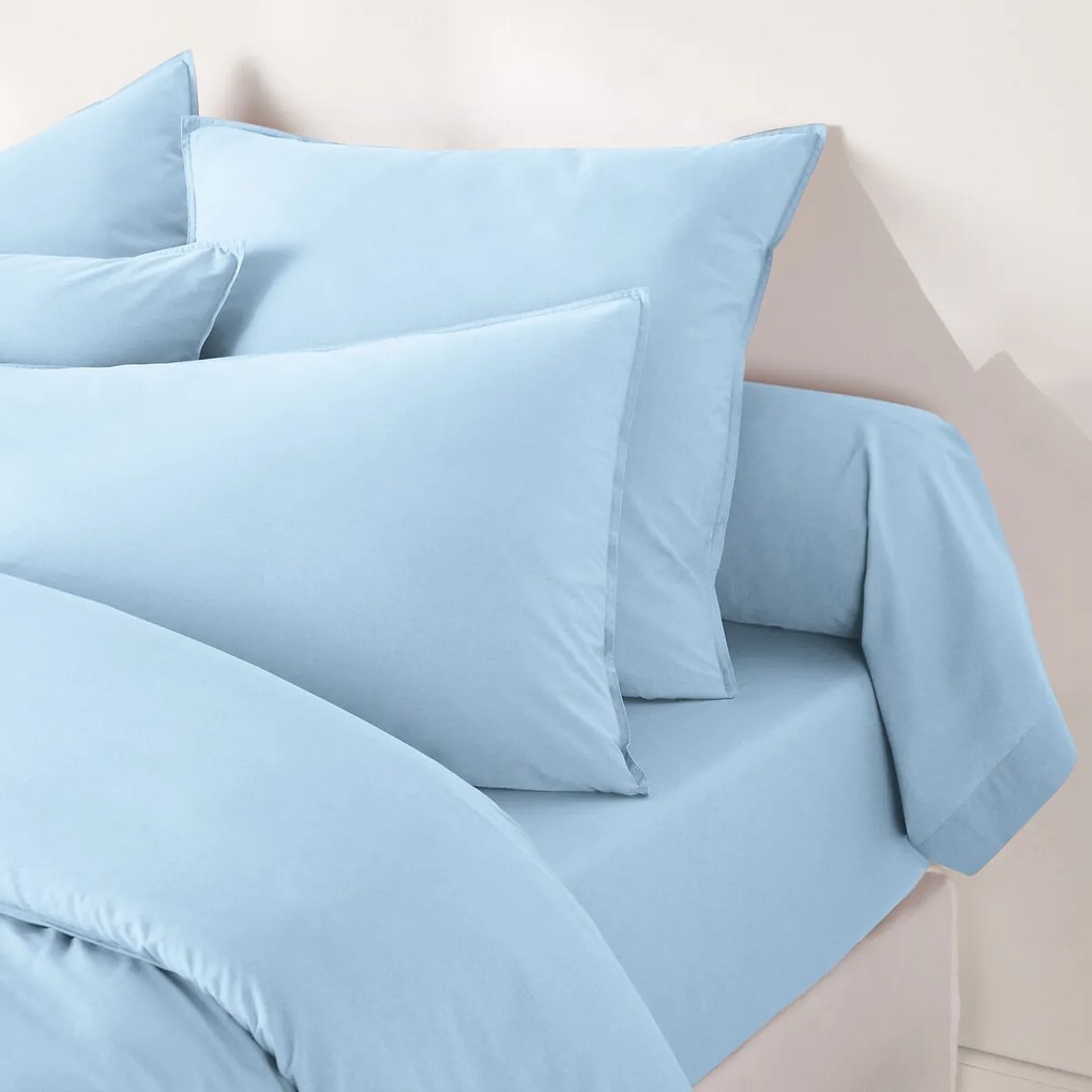 Effen bolstersloop in gewassen katoen, Scenario