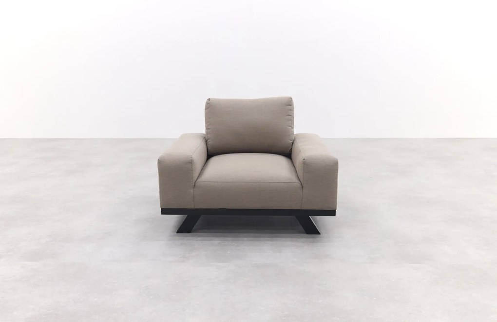 Barcelona/Royalty Sunbrella stoel-bank loungeset - Taupe - 5-delig