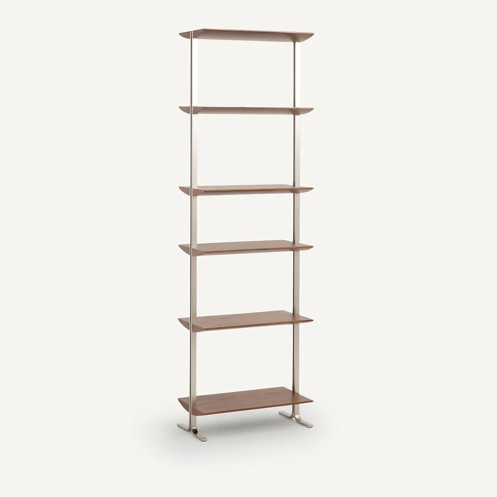 Boekenrek in notenhout L55 cm, Livel