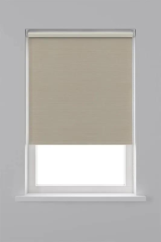 Decosol Rolgordijn Verduisterend Structuur - Creme 180 x 190 cm