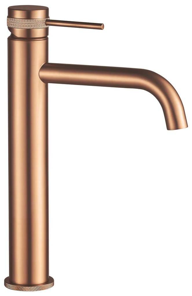 Wastafelkraan Rea Lungo Grip Copper Brush High