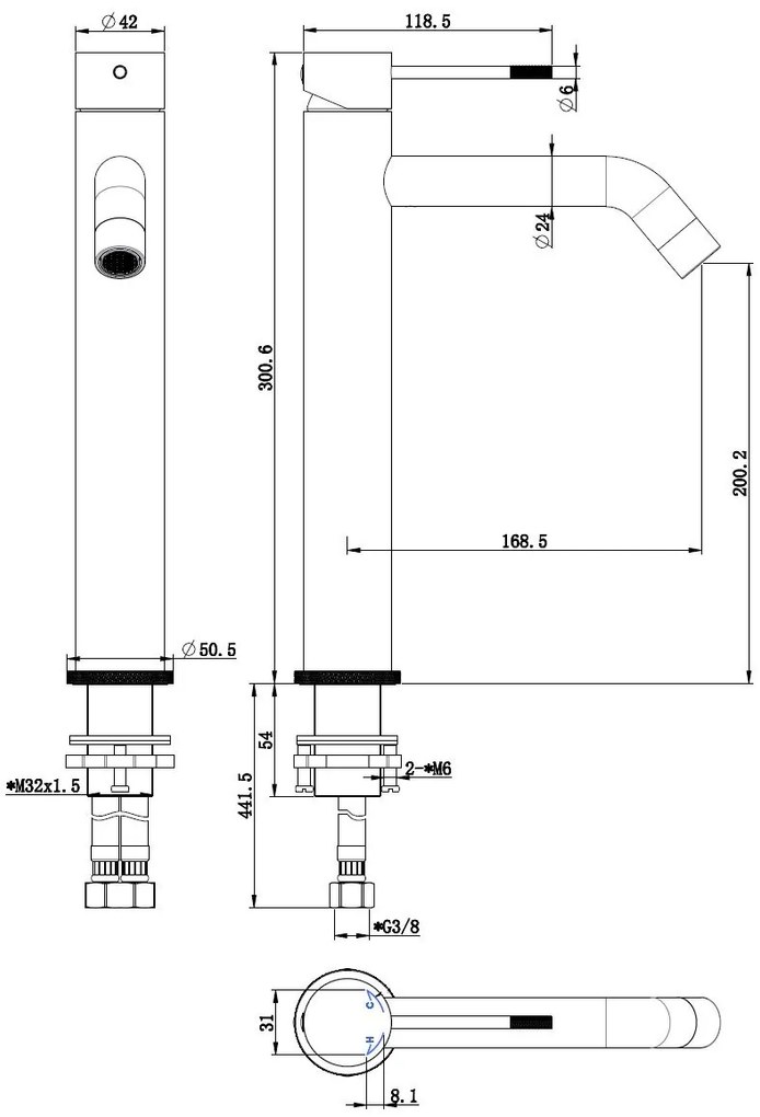 Best Design Nerola wastafelkraan gebogen verhoogd chroom