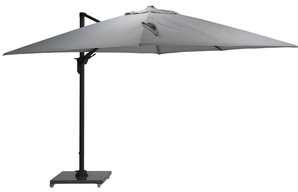 Garden Impressions Zweefparasol Hawaii Deluxe 300x300 - donker grijs - licht grijs