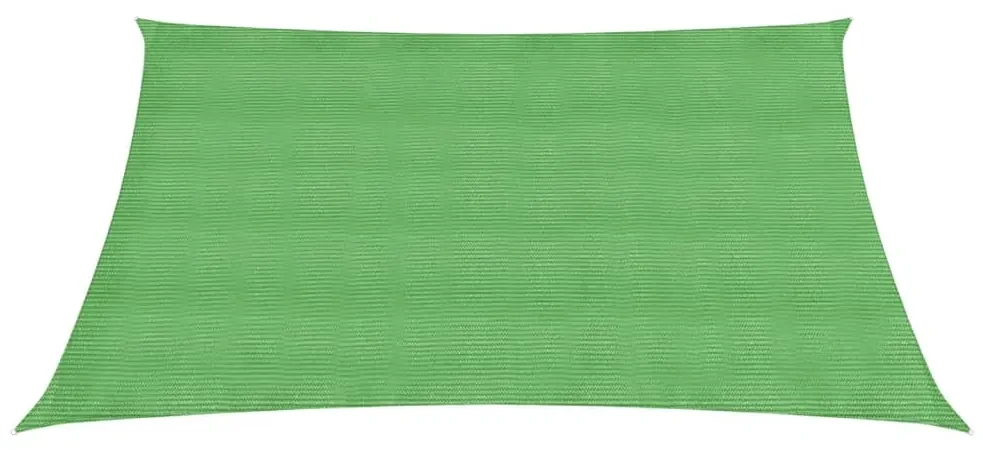 vidaXL Zonnezeil 160 g/m² 3/4x2 m HDPE lichtgroen