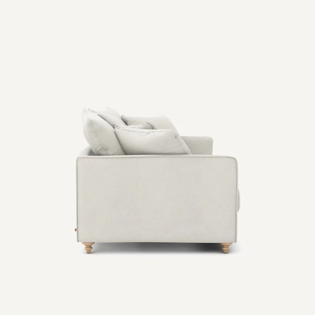 3-zits compacte slaapbank in linnen fluweel, LAZARE