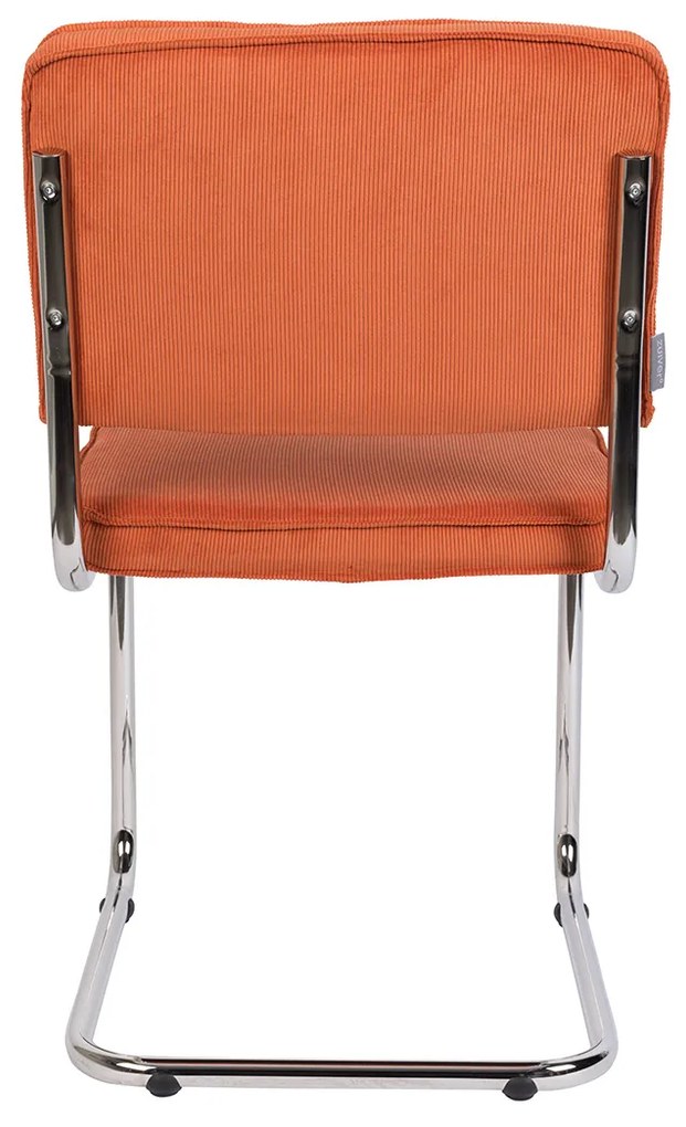 Zuiver Ridge Rib Eetkamerstoel Rib Retro Oranje
