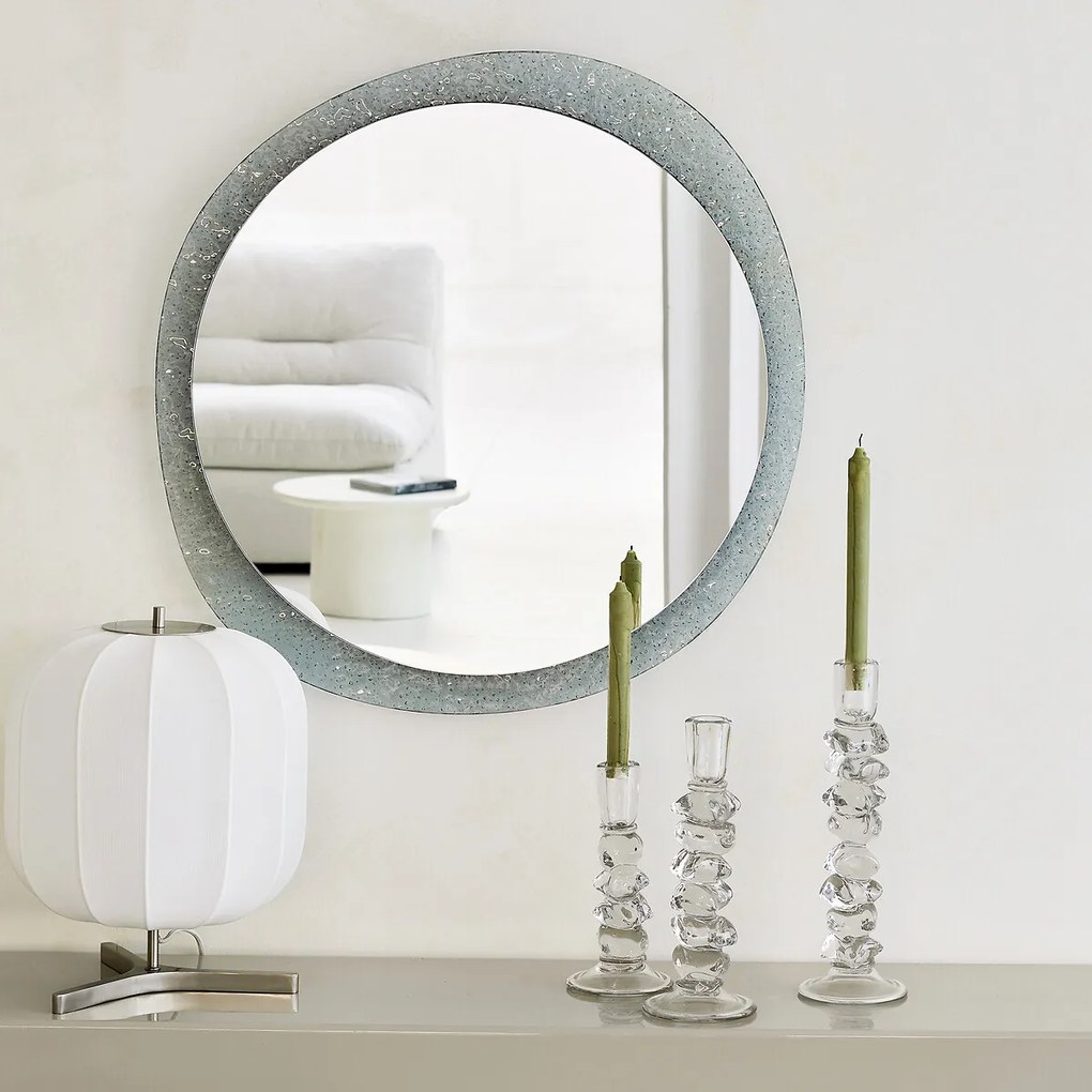 Transparante glazen kandelaar, H23 cm, Qimera