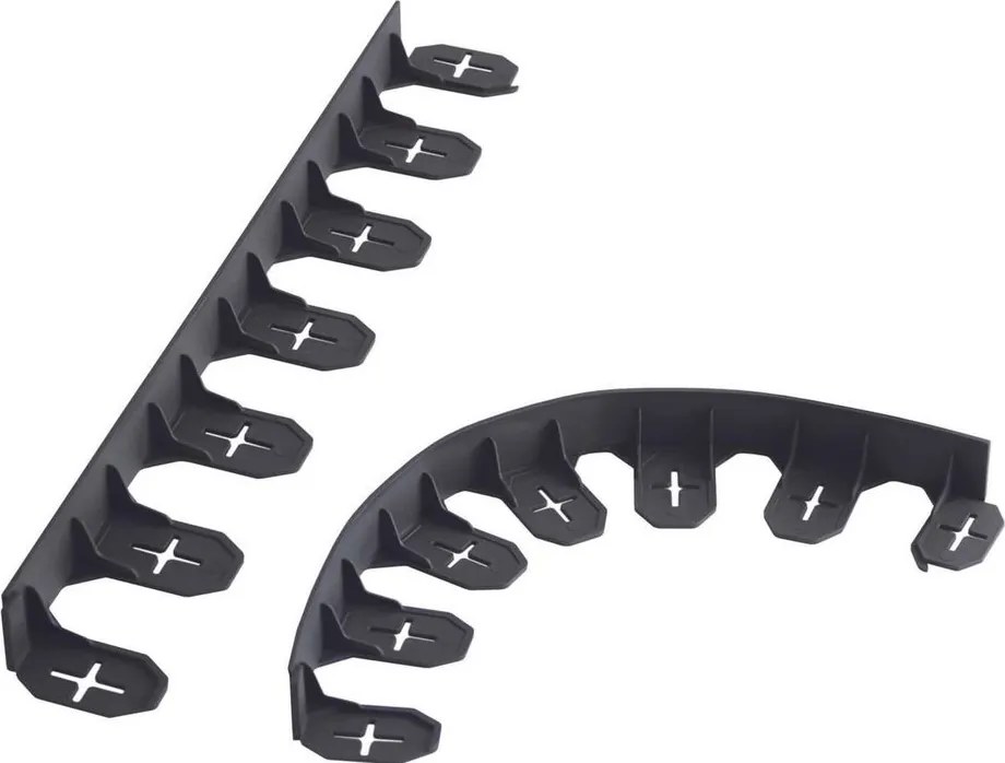 Prosperplast Border Gazonrand - Kunststof Tuinrand - 4,8 m - Zwart