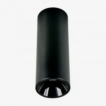 Opbouw Led Plafondlamp Rond Ø5,7 Cm Voor Buiten In Aluminium Luisiana Zwart & Warm Wit 2700k & 6 W & 38º - Sklum