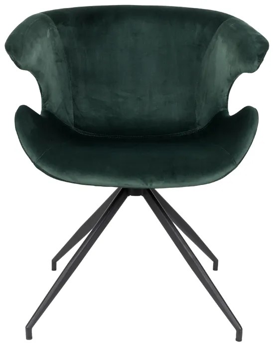 Zuiver Mia Eetkamerstoel Groen Velvet