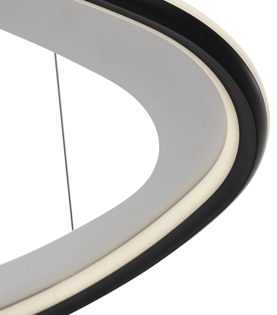 LED Design hanglamp zwart 3-staps dimbaar - Organico Design Binnenverlichting Lamp
