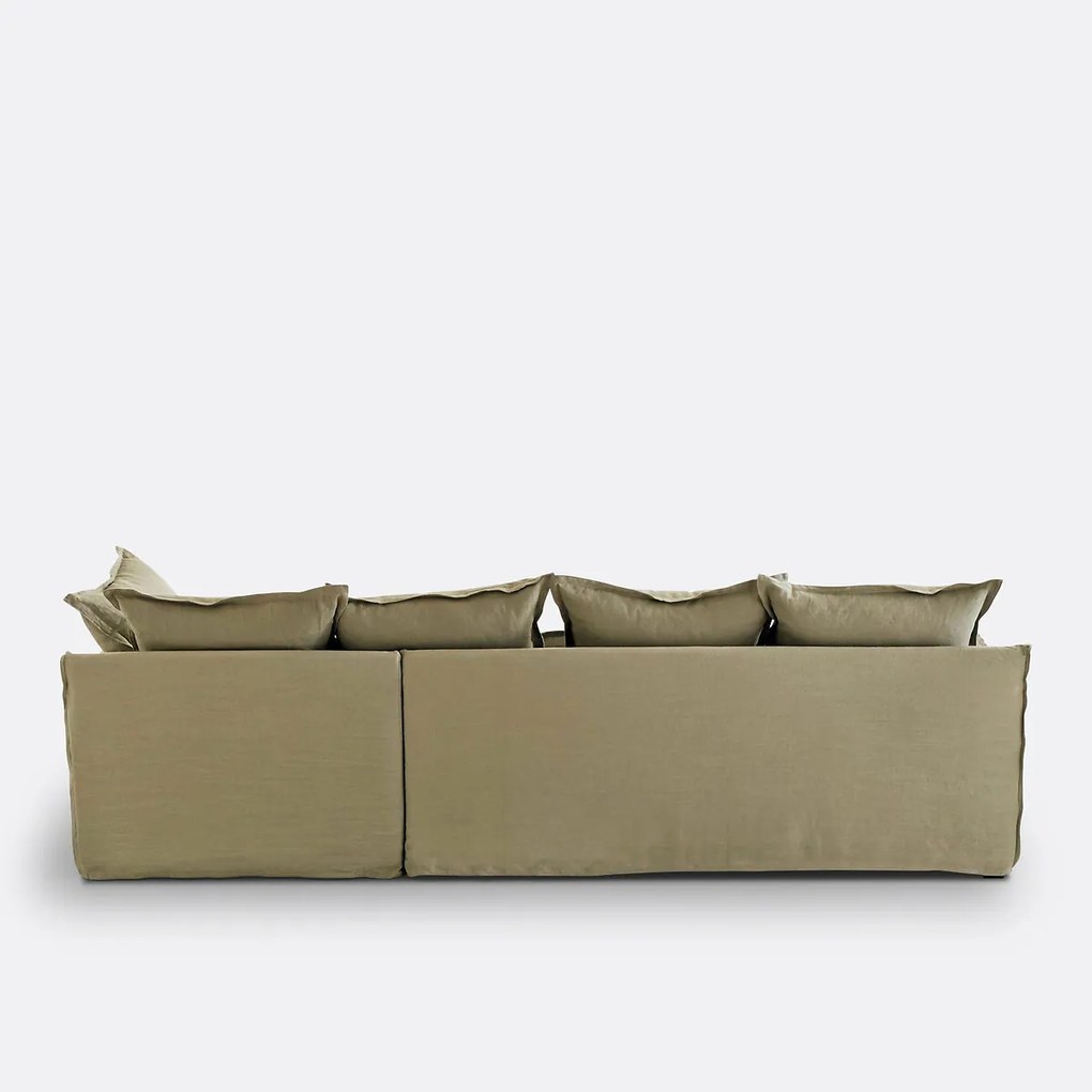 Hoes in linnen voor hoekbank Odna