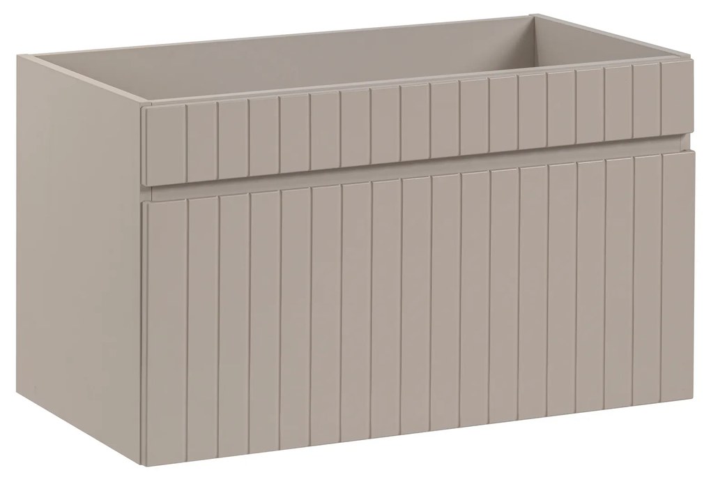 Comad Iconic Cashmere FSC onderkast met ribbelfront 80cm taupe