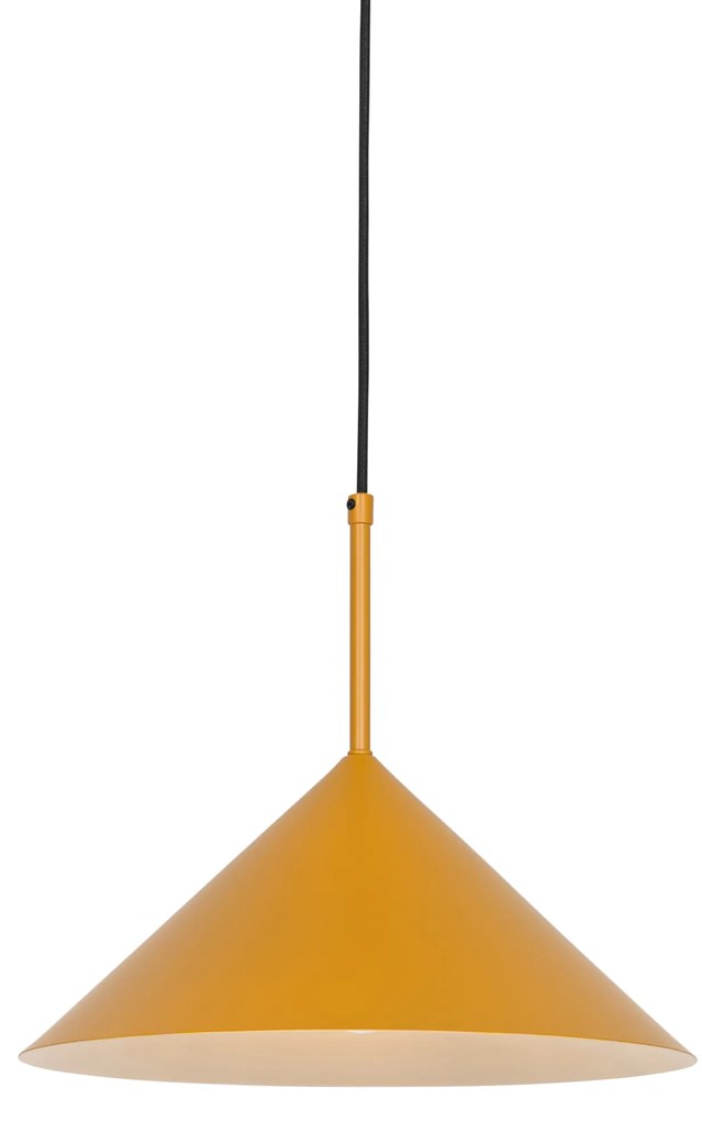 Design hanglamp geel driehoek - Triangolo Design E27 rond Binnenverlichting Lamp