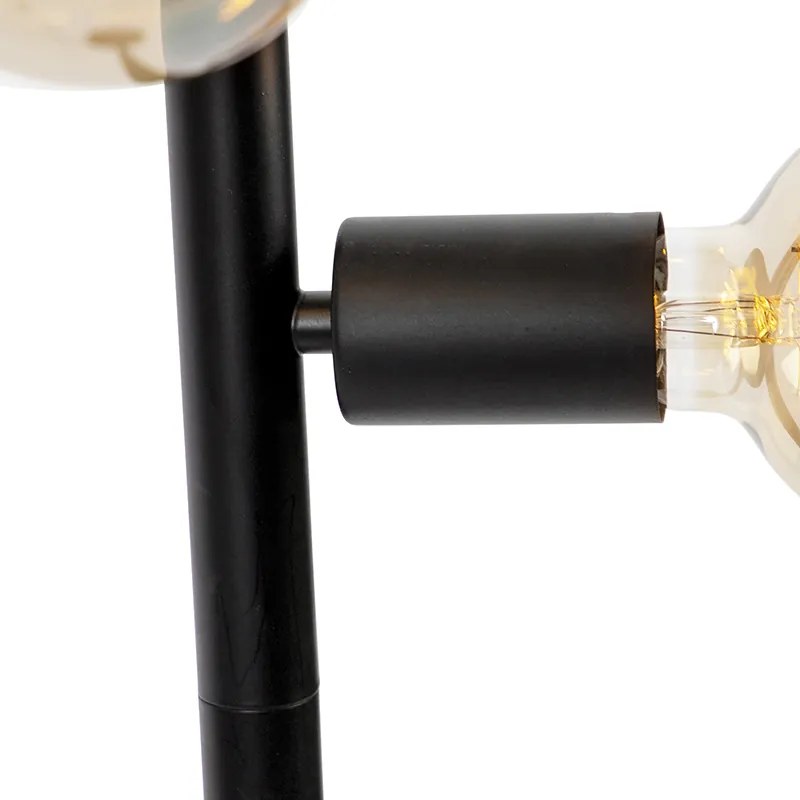 Moderne vloerlamp zwart 5-lichts - Facil Modern E27 Binnenverlichting Lamp