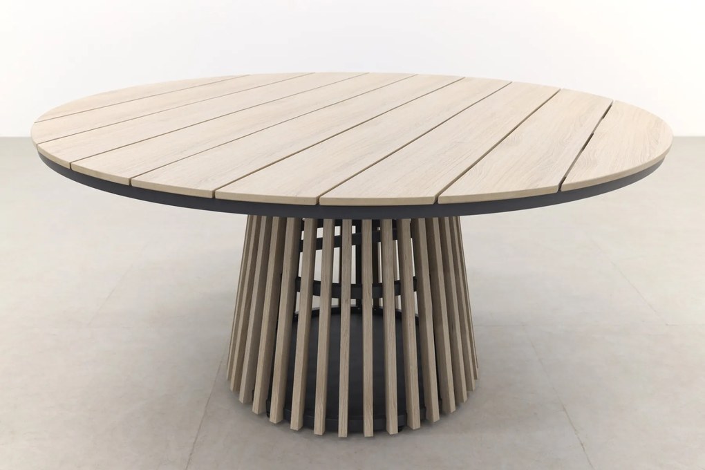 Jasmine Black/GI Trinxa 6-persoons ronde dining tuinset Ø148 cm.