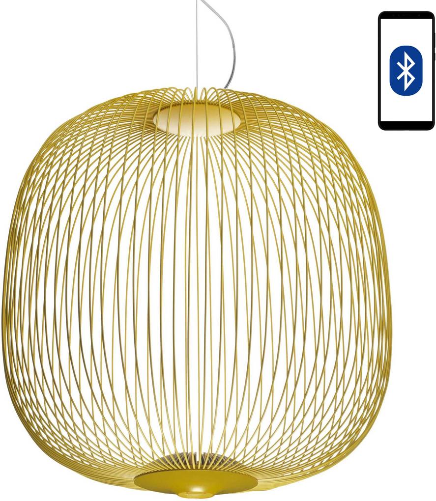 Foscarini Spokes 2 large MyLight hanglamp LED dimbaar Bluetooth goud