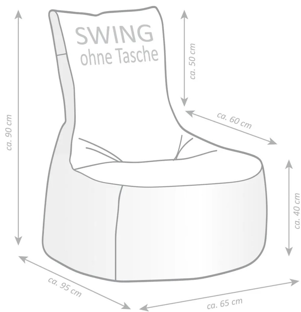 Zitzakstoel Swing Outdoor Plus - Blue