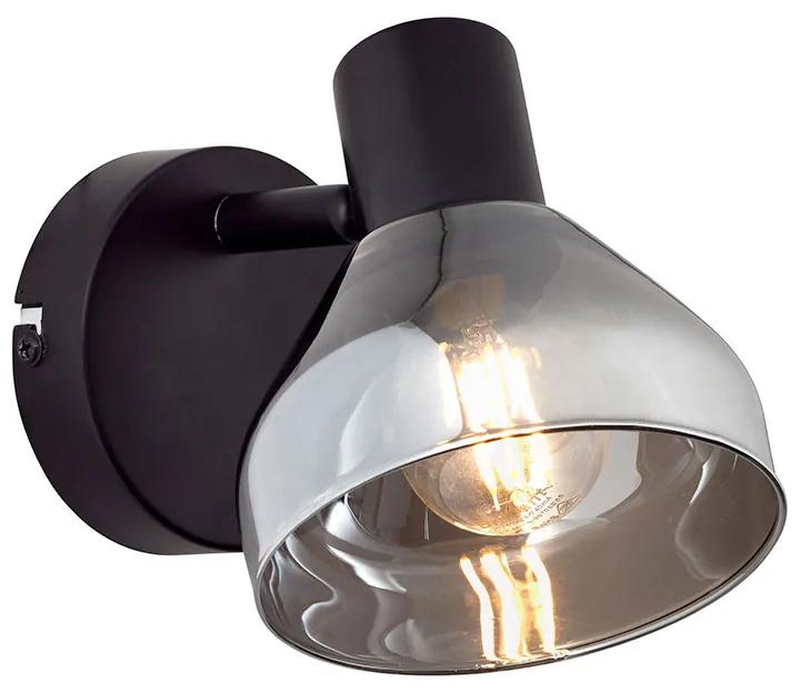 Ken 1-lichts Wandlamp Smoke Glas | Dutchbone | Glas & Metaal |  Cavetown